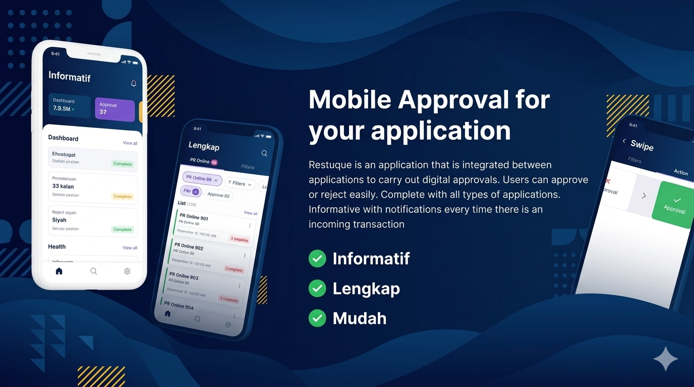 Restuque - Mobile Approval Portal Apps